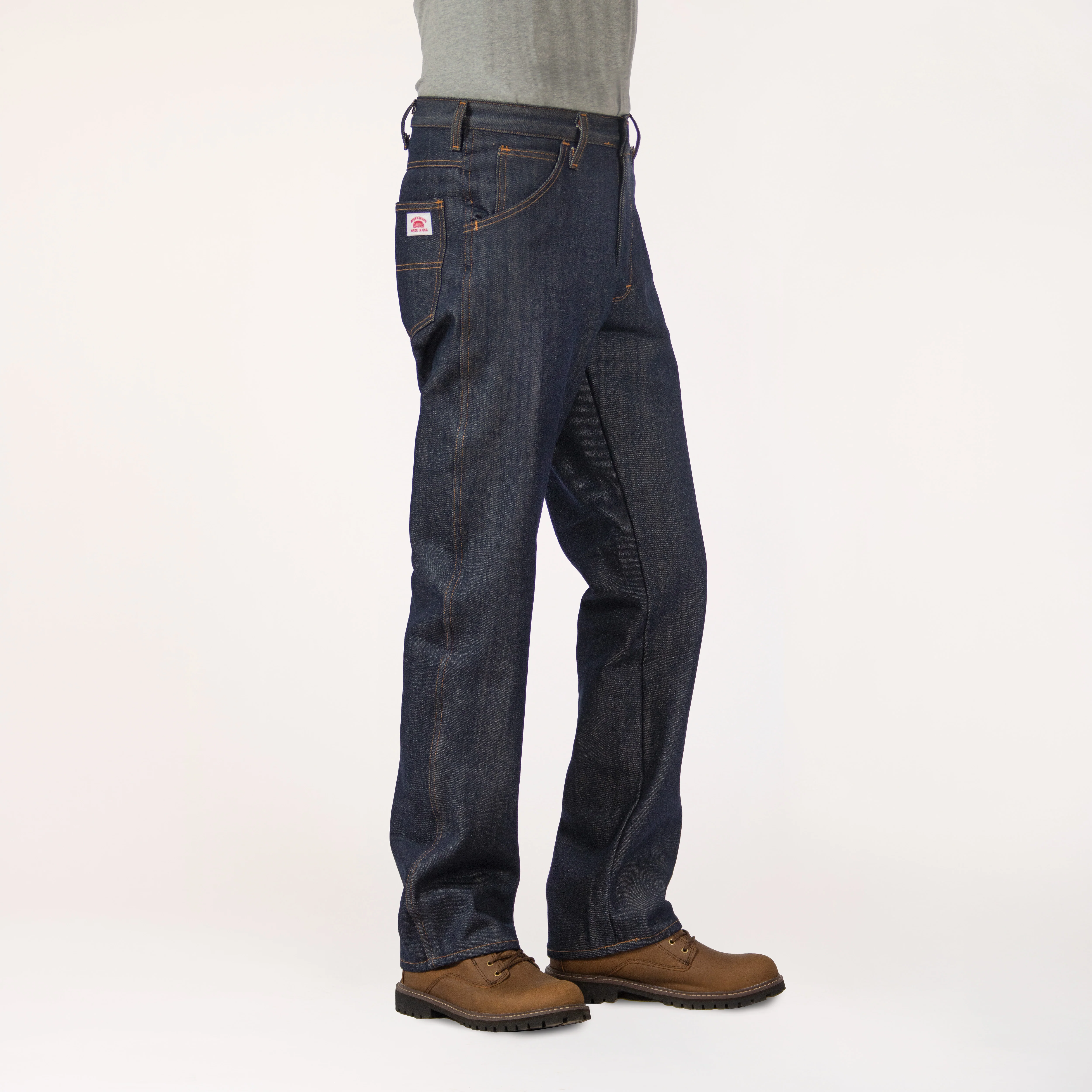 #147 American Made Jean Rigid Unwashed 14 oz. Everyday Five Pocket Jean - Image 3