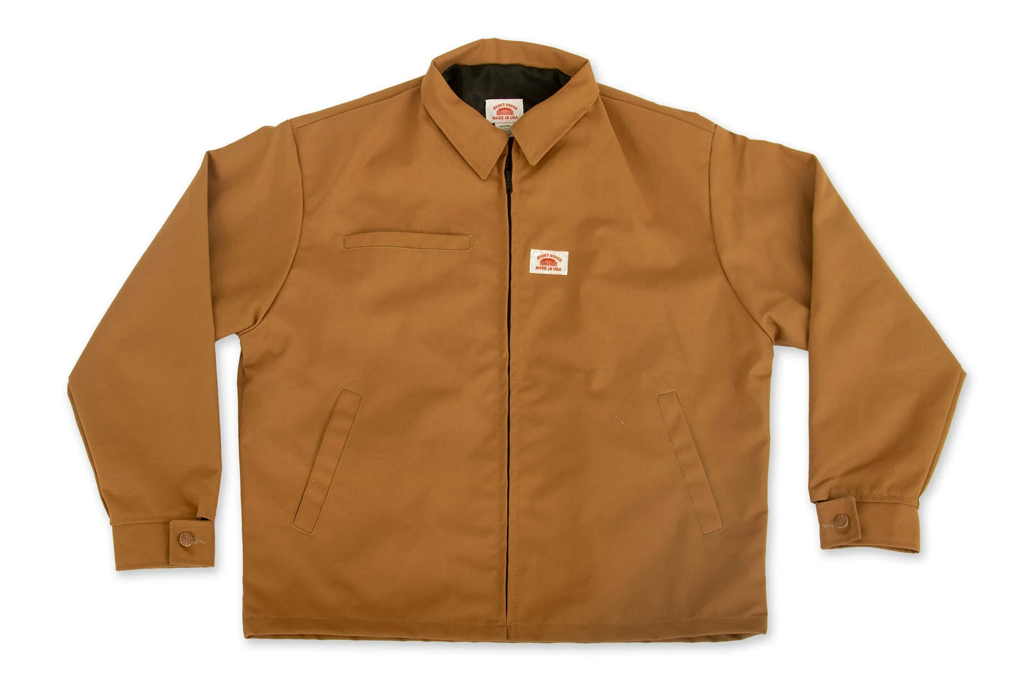 #1840 American Made Jacket Brown Duck 12 oz. Jacket Made in USA - Image 6