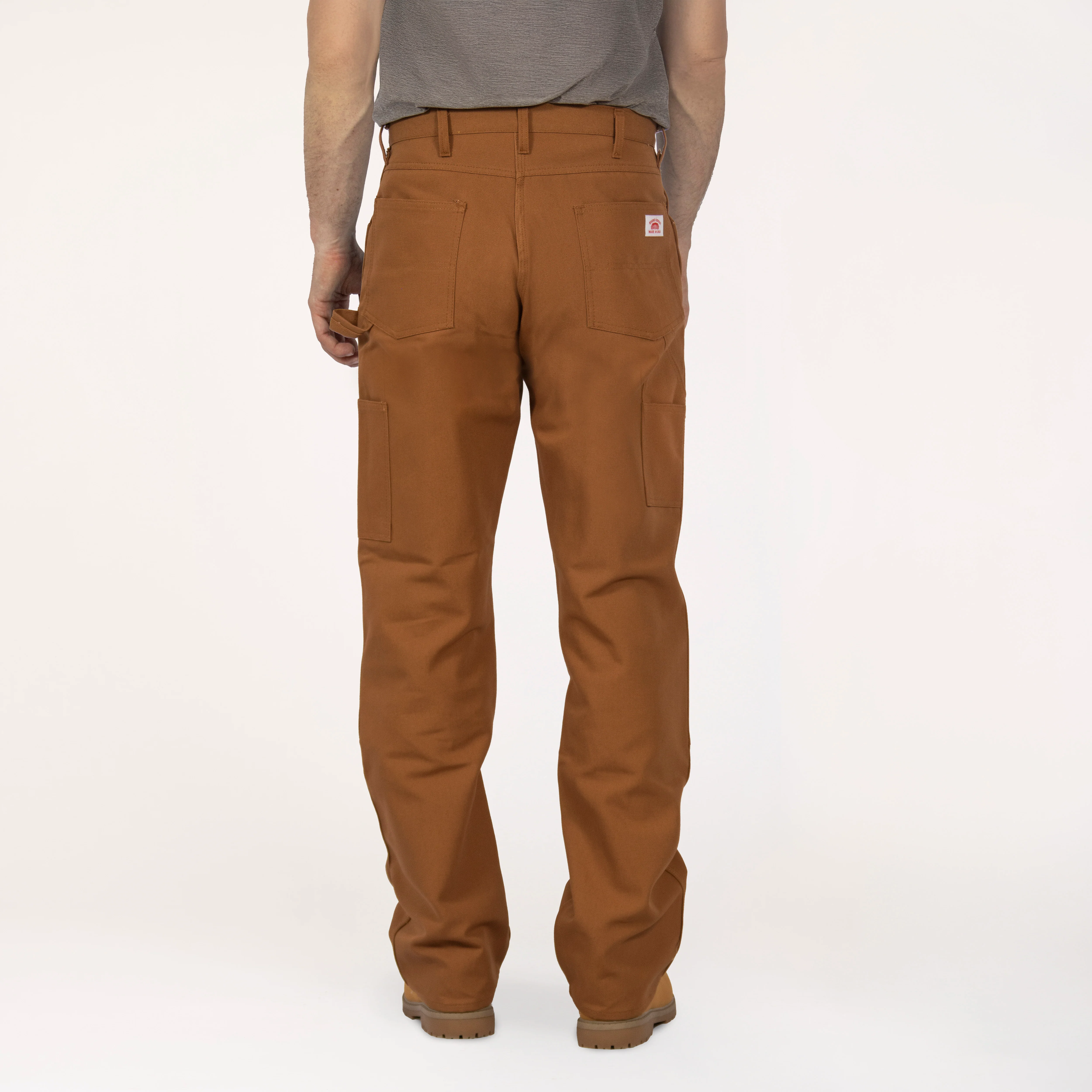 #2202 Made in USA Brown Duck Double Front Carpenter Dungaree Jean - Image 3