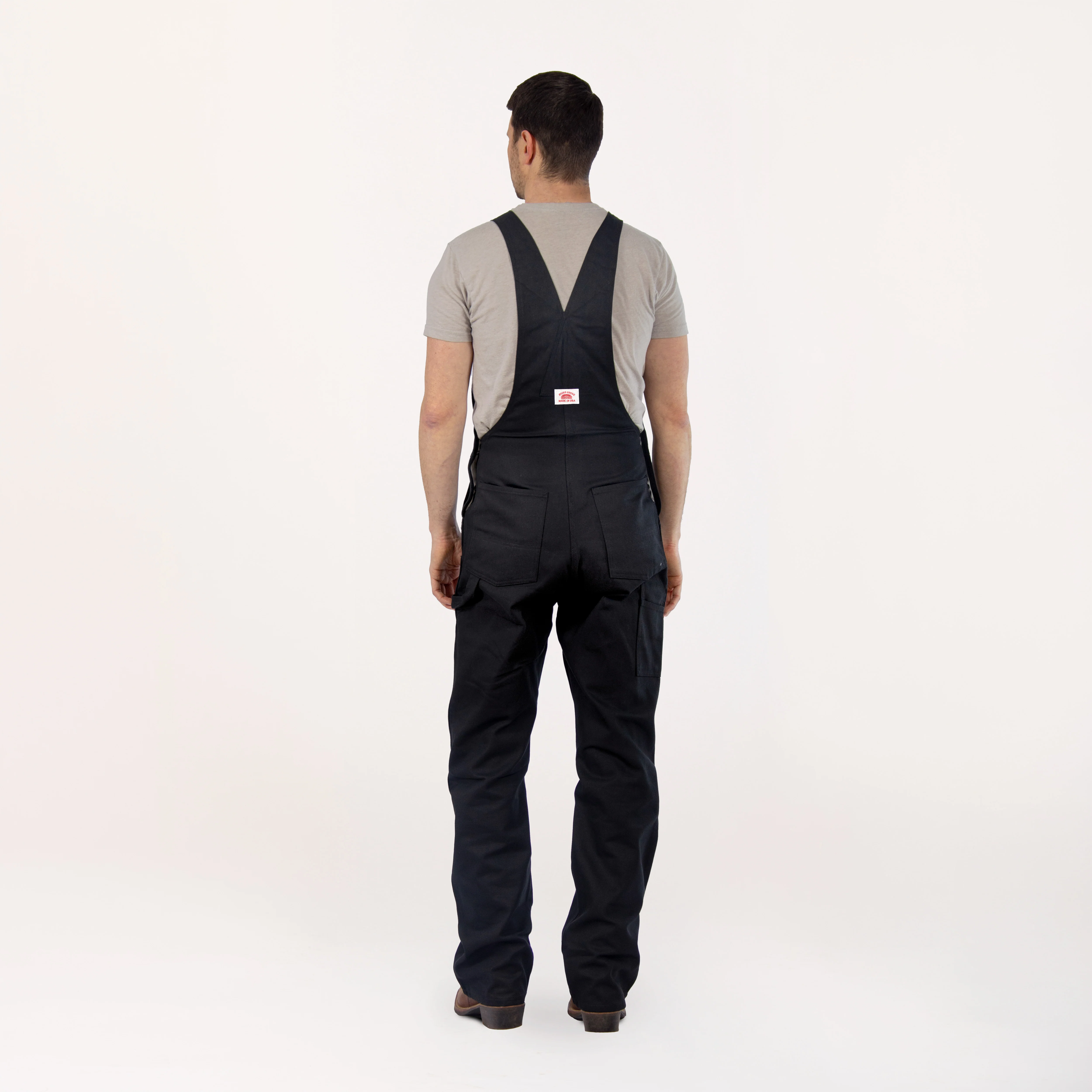 #383 Made in USA Heavy Duty Black Duck Bib Overalls - Image 3