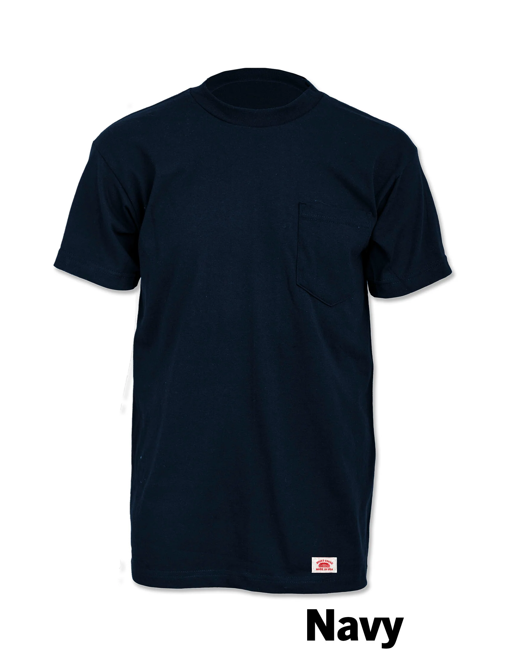 #627 Made in USA Round House Heavyweight Short Sleeve Pocket Work T-Shirt - Image 3