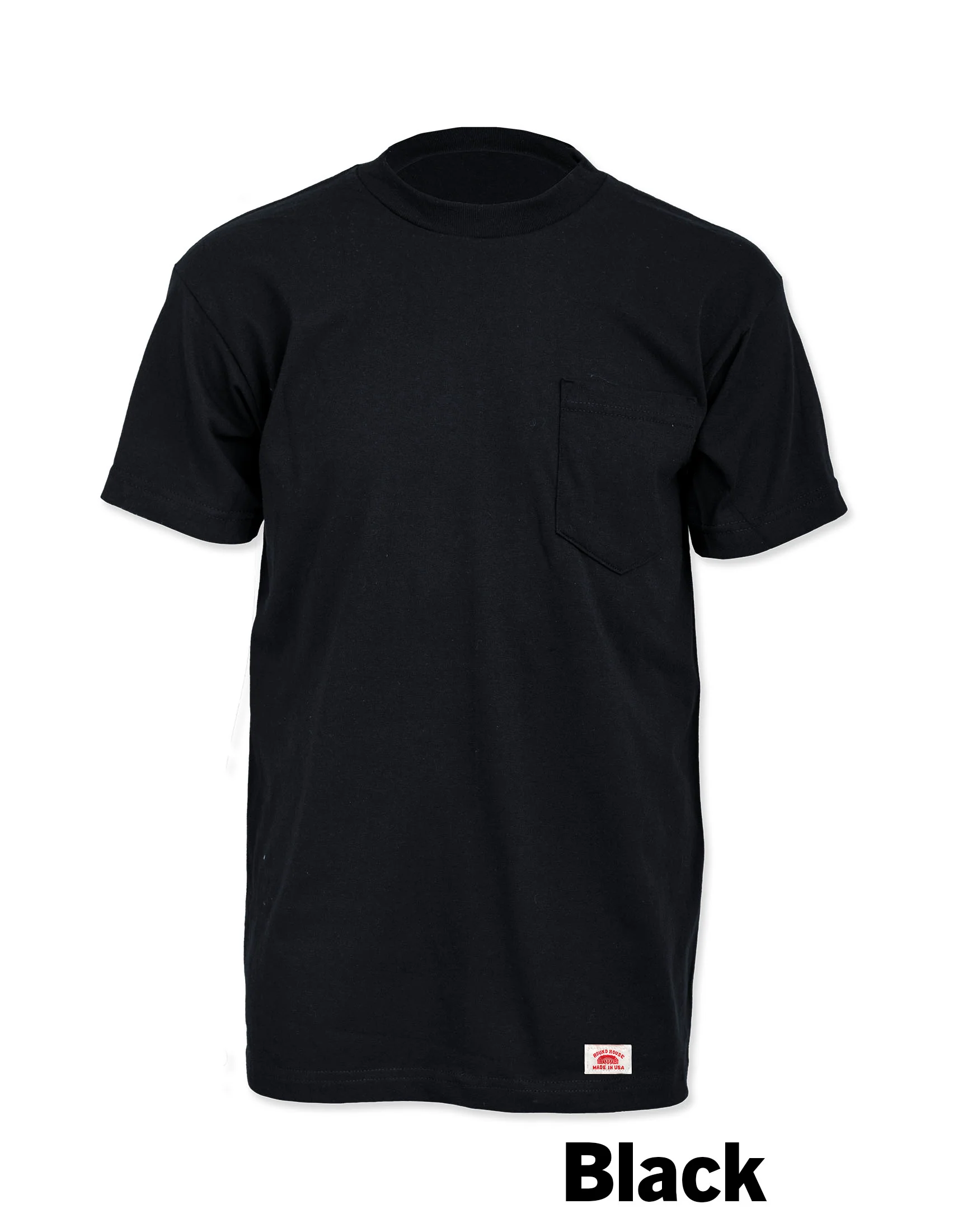 #627 Made in USA Round House Heavyweight Short Sleeve Pocket Work T-Shirt - Image 4