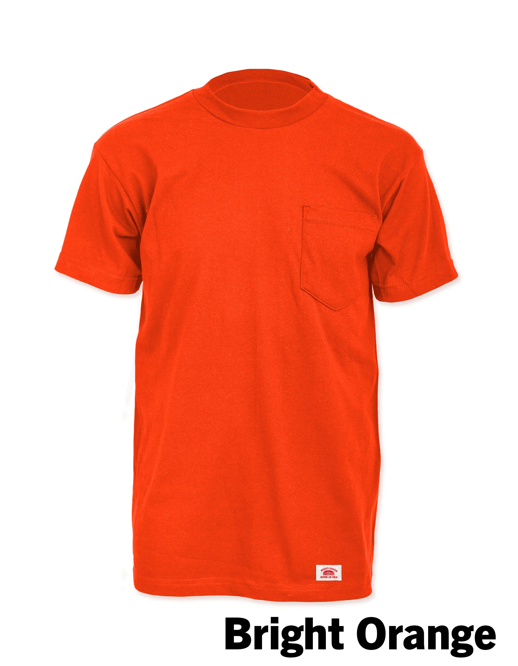#627 Made in USA Round House Heavyweight Short Sleeve Pocket Work T-Shirt - Image 5