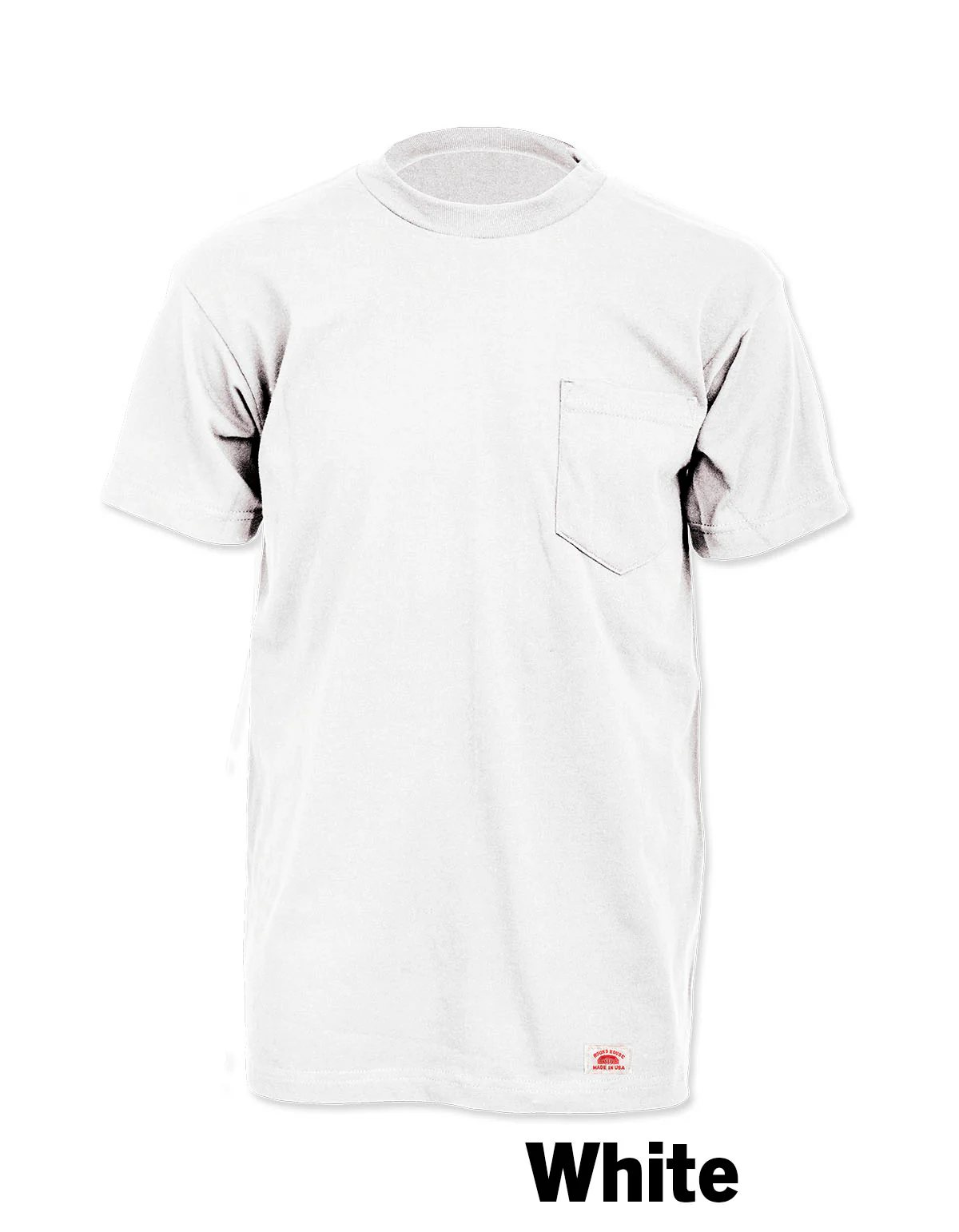 #627 Made in USA Round House Heavyweight Short Sleeve Pocket Work T-Shirt - Image 7