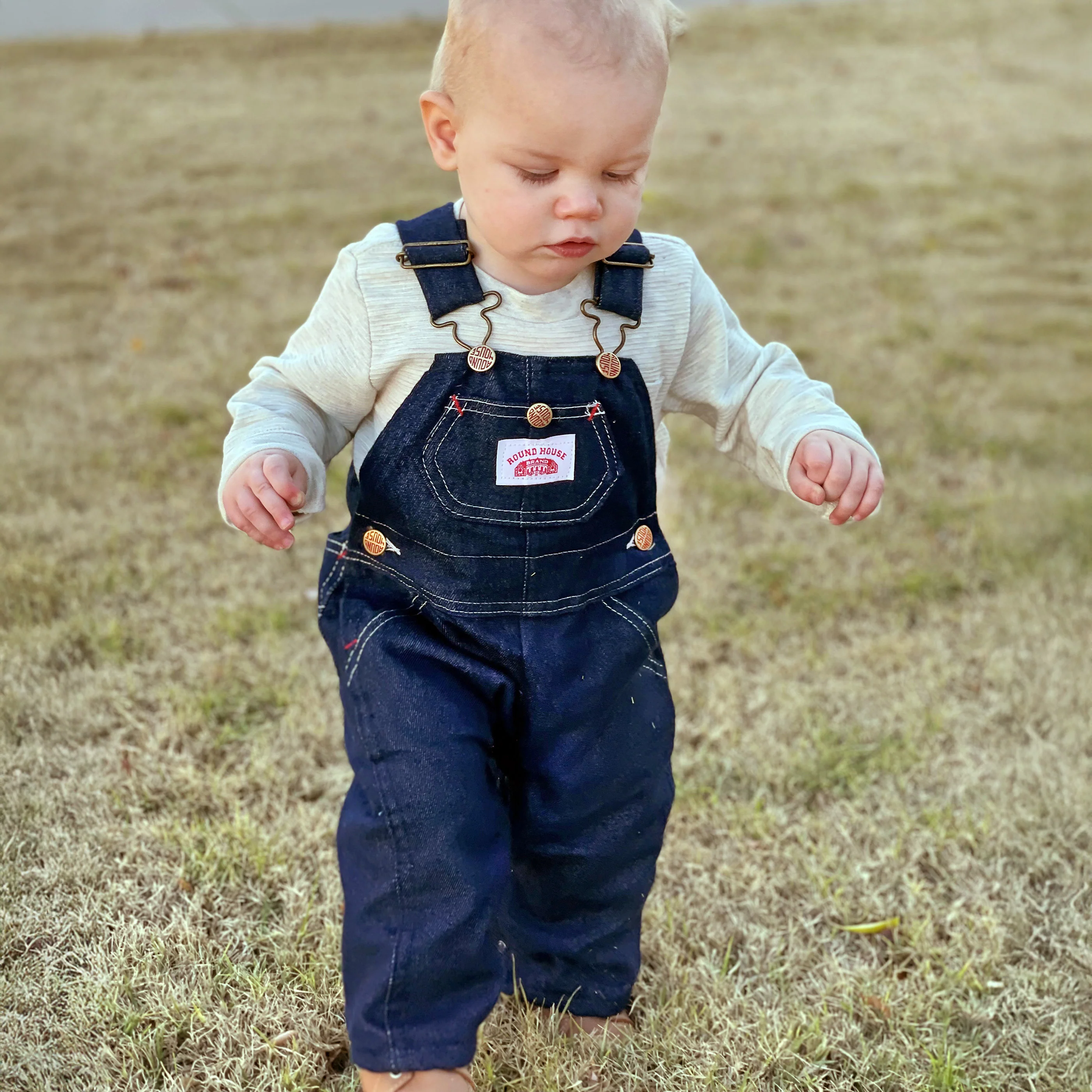 #7 Kids Premium Blue Denim Bib Overall - Image 5