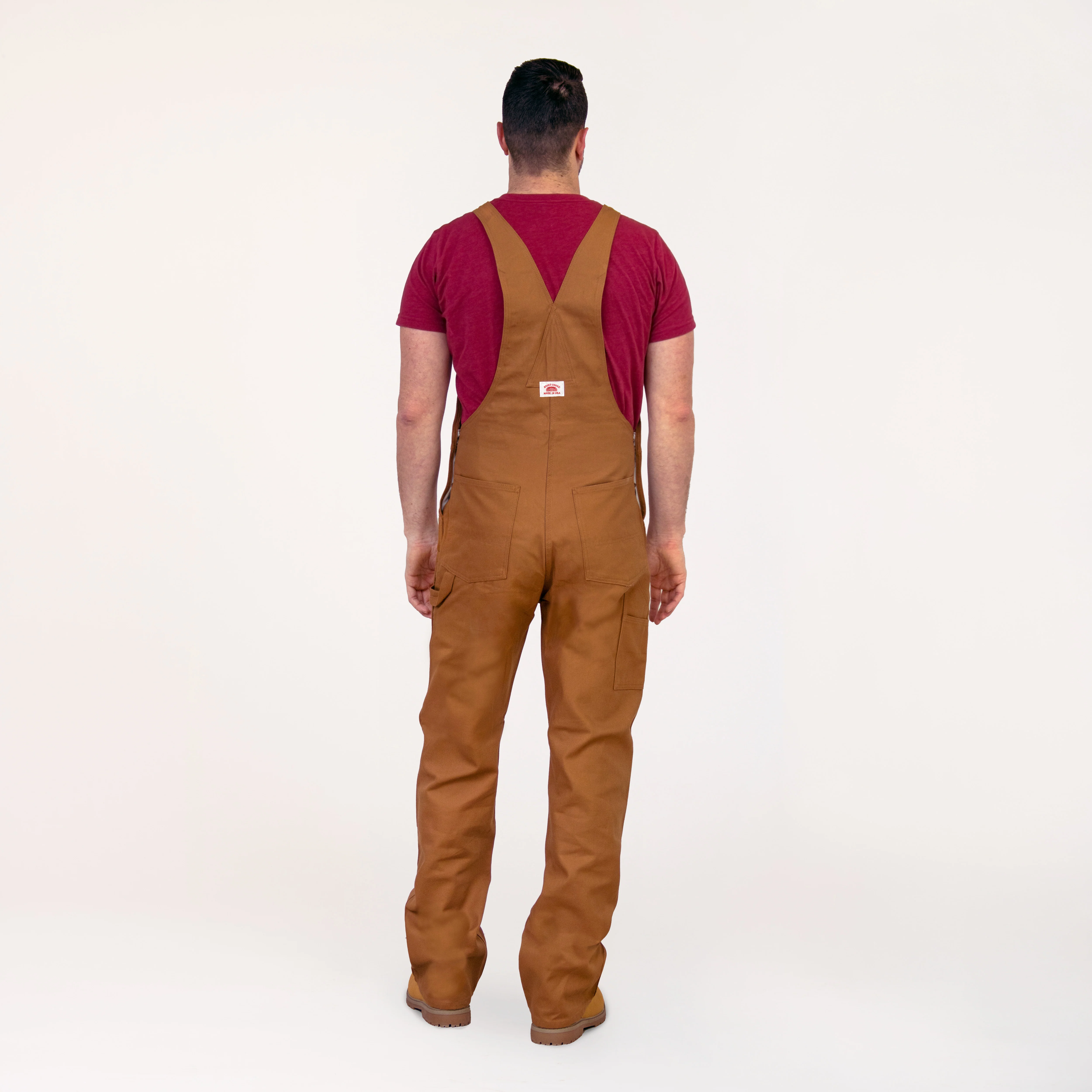 #83 Made in USA Heavy Duty Brown Duck Bib Overalls - Image 3
