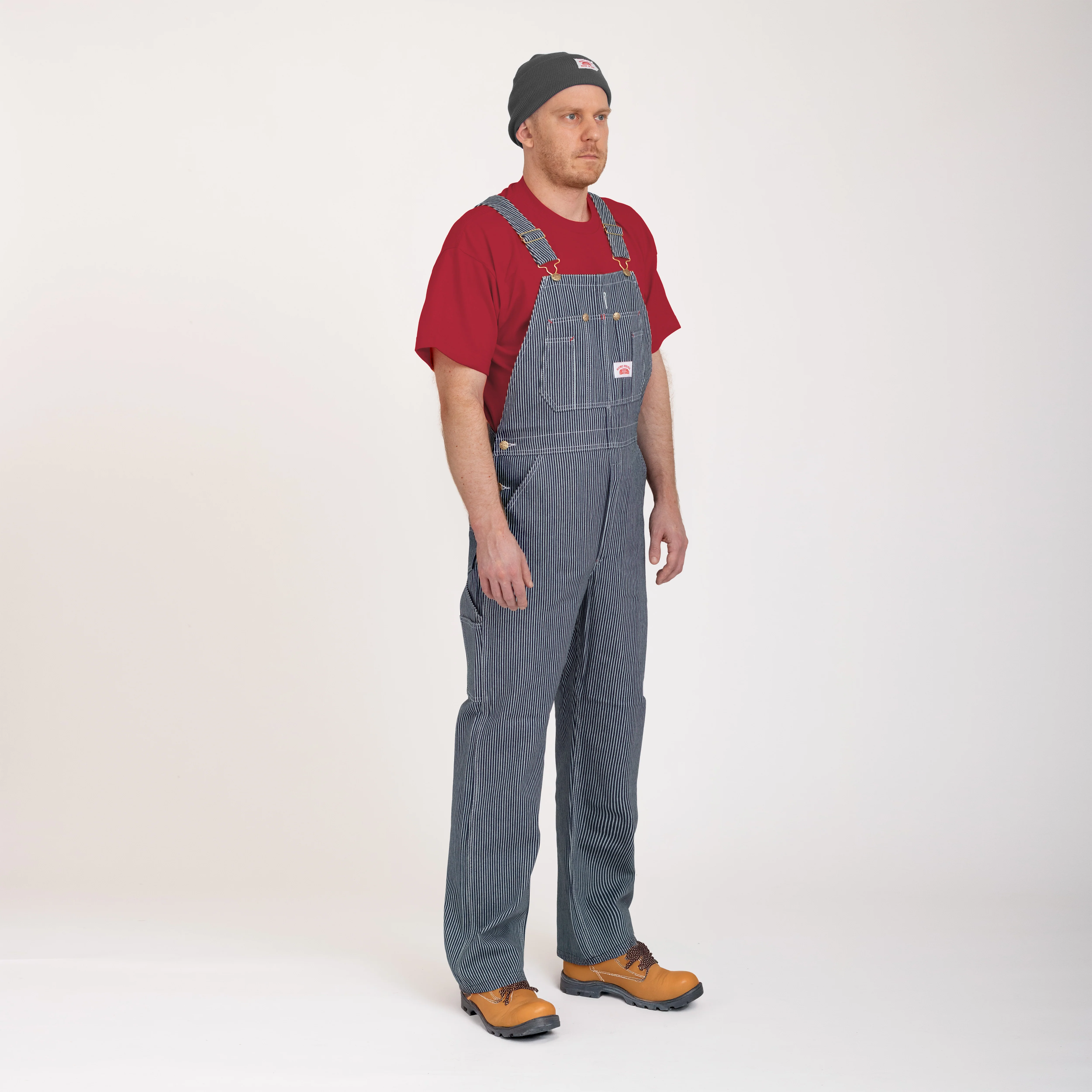 #45 Made in USA Vintage Hickory Stripe Bib Overalls - Image 5